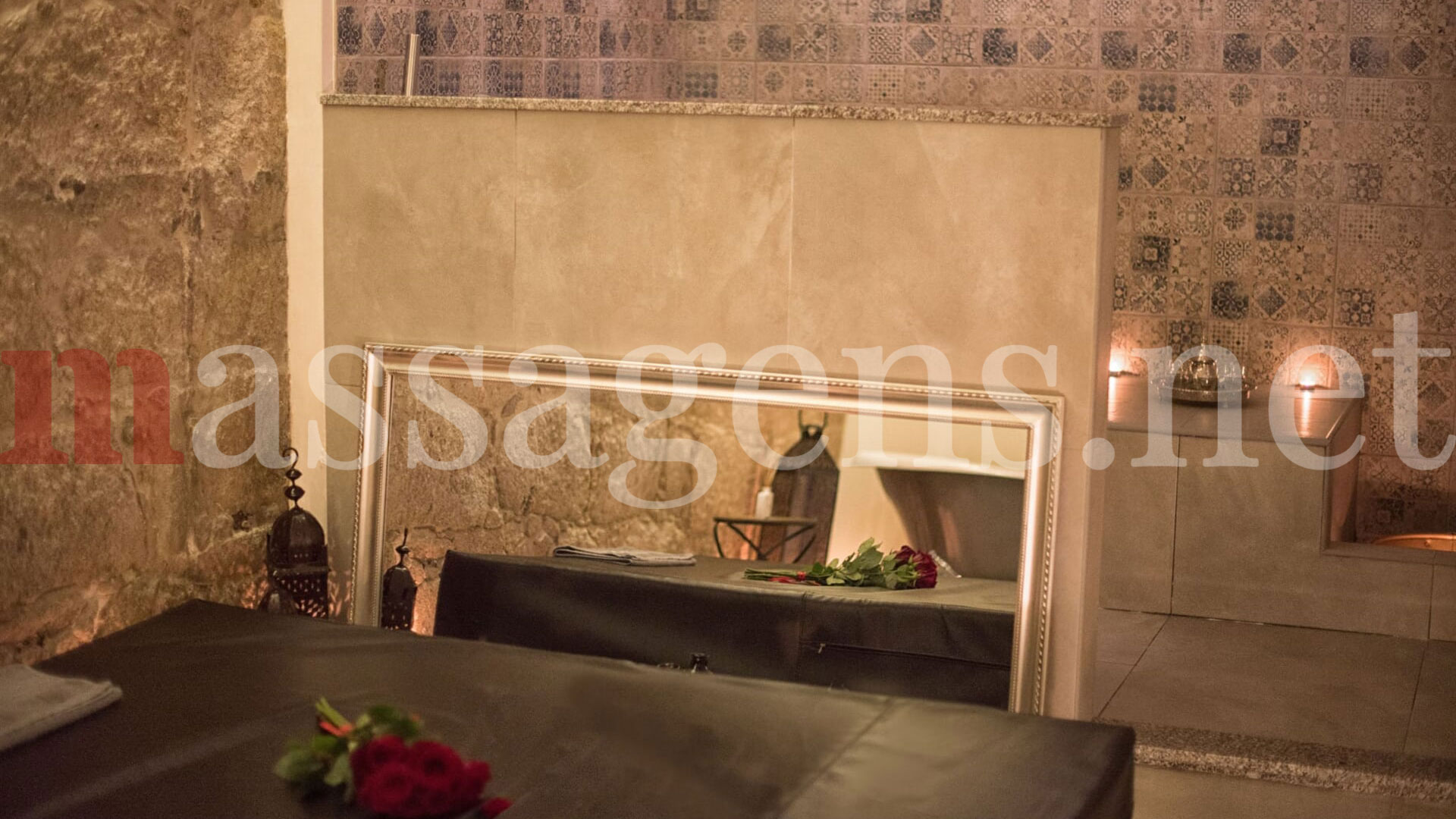Foto horizontal Massagista Instalações