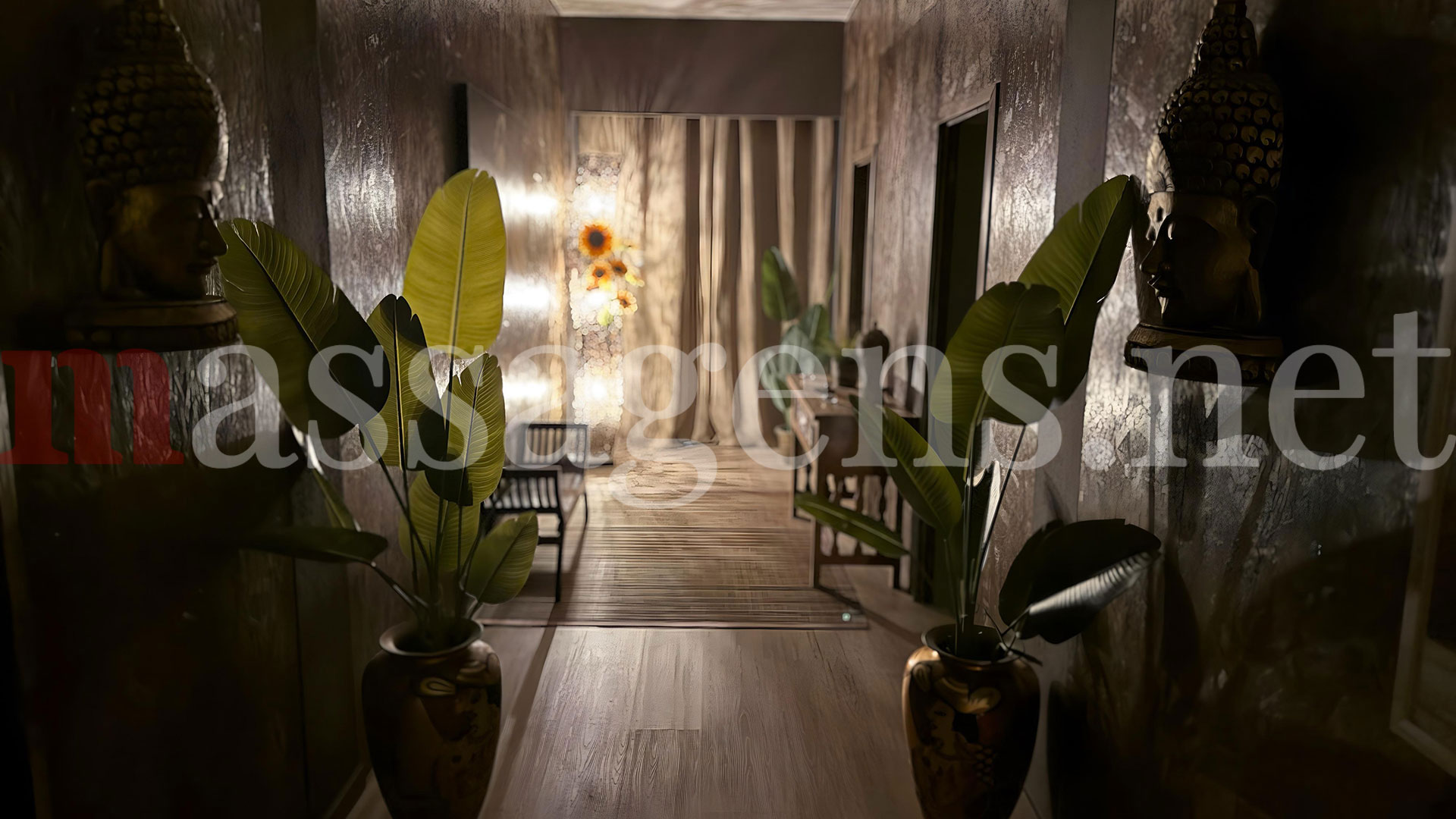 Foto horizontal Massagista Instalações