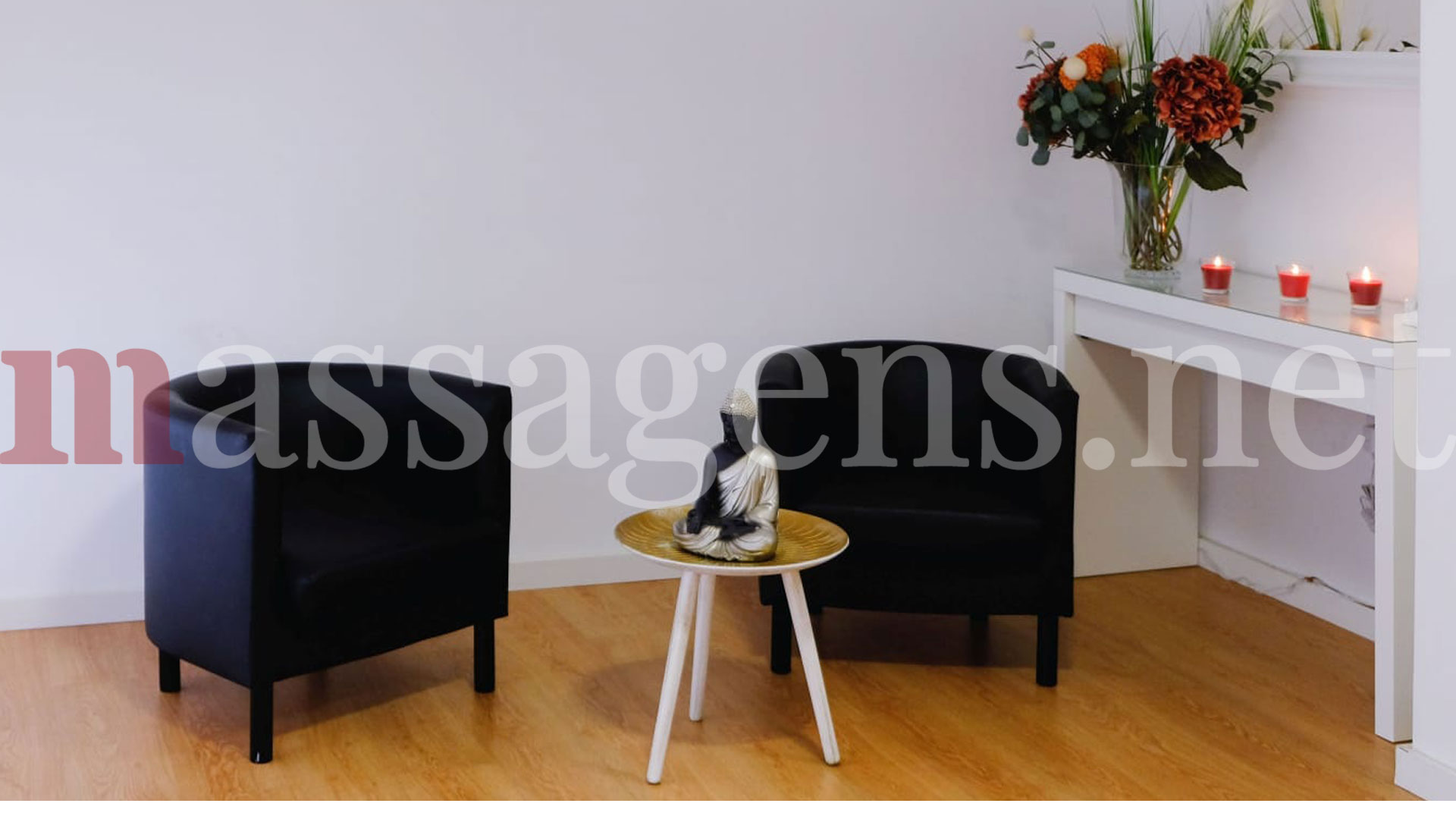 Poster Massagista Instalações